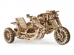 Ugears puzzle 3D moto con sidecar – modello meccanico in legno