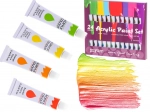 Colori acrilici artistici multicolori 24 tubi