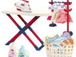 Woopie Set da stiro XXL per bambini con asse da stiro e cesto per il bucato