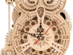 Puzzle meccanico in legno 3D Orologio Gufo