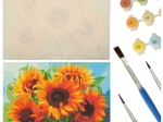 Quadro da dipingere con i numeri Girasoli 50x40cm