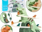 Montagna russa dei dinosauri con luci e suoni – set interattivo componibile