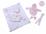 Vestito per bambola neonato Llorens New Born 43-44 cm
