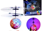 Sfera volante luminosa a controllo manuale con sensori integrati