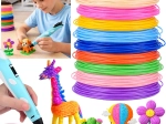 Set di filamenti PCL per penna 3D, 10 colori, 50 m