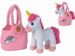 Unicorno di peluche in borsetta