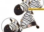 Giocattolo di peluche zebra bianco e nero 25 cm