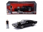 Auto Dodge Charger 1970 1:24 con figurina Dominic Toretto