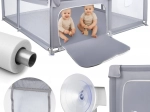 Box per bambini KIVO 180 × 200 cm grigio