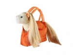 Borsetta di peluche con cavallino – arancione