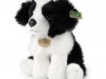 cane di peluche border collie seduto 30 cm eco‑friendly