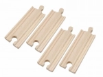 Set di binari per trenino in legno 11 cm – 4 pezzi