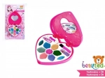 Set di trucchi per bambini Beauted con palette a cuore con specchietto