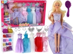 Bambola fashion 30 cm con lunghi capelli biondi – guardaroba, scarpe e accessori