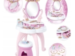 Smoby Disney Princess tavolino da toeletta 2 in 1 con specchio girevole e sgabello