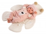 Llorens New Born bambola realistica con suoni, corpo morbido in tessuto, 36 cm