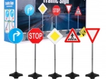 Set di 5 segnali stradali su supporti per piccoli conducenti 3+
