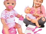 Simba New Born Baby bambola funzionale 43 cm con vasino e accessori