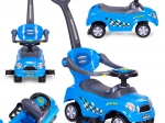 Macchina a spinta per bambini 3 in 1 con volante e suoni - blu