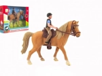Cavallo di plastica con fantino – set equestre per bambini 15 cm