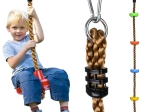 Kruzzel altalena per bambini con corda da arrampicata 2in1 fino a 100 kg