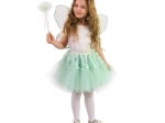 Costume da fata per bambini con gonna tutu, ali e bacchetta magica