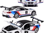 Modello in metallo BMW M6 GT3 1:32 con luci e suoni