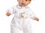 Bambola Joelle 38 cm con pancino morbido e capelli rossi