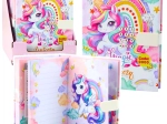 Diario per bambini con codice e melodia Unicorno – pagine colorate