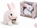 Coniglietto camminante con effetti luminosi e sonori 16 cm
