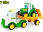 John Deere trattore Johnny con bisarca 37 cm