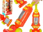 Aspirapolvere interattivo per bambini a stick con suoni lampone 46 cm