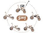 Triciclo multifunzione 5 in 1 Petite&Mars Turbo Desert Sand