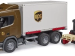 BRUDER Scania Super 560R UPS camion logistico con carrello elevatore