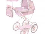 Passeggino pieghevole per bambole con borsa e accessori Sophie 81 cm