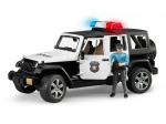 Bruder Jeep Wrangler Rubicon polizia con personaggio