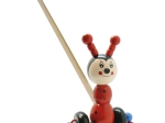 Coccinella di legno con bastone BABU