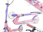 Monopattino pieghevole per bambini RICOKIDS Kodi Principesse con freno a mano e a pedale