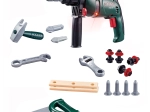 Set di attrezzi per bambini con trapano a batteria e accessori