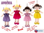Bambola di pezza Anička 32 cm, parla e canta in slovacco