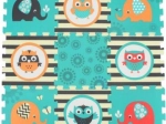 Puzzle morbido in schiuma Gufo ed Elefante 9 pz