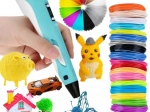 Woopie penna 3D per bambini con display LED – set creativo