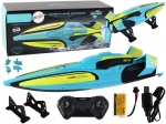Moto d’acqua RC 2.4G gialla turchese Telecomando impermeabile