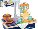 Cucina giocattolo per bambini 2 in 1 con lavello