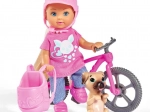 Bambola Evi con bicicletta e cagnolino