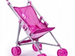 Passeggino sportivo rosa per bambini con unicorno