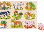Puzzle in legno Goki con suoni di animali domestici