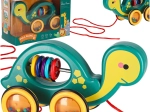 Tartarughina da trainare con cordicella – gioco sensoriale e sonaglio
