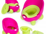 Vasino per bambini ECOTOYS rosa-verde con gambe antiscivolo