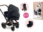 Passeggino per bambole CYBEX Black 3 in 1 (36–52 cm)